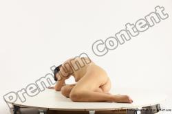 Nude Woman White Sitting poses - ALL Slim long brown Sitting poses - simple Multi angle poses Pinup